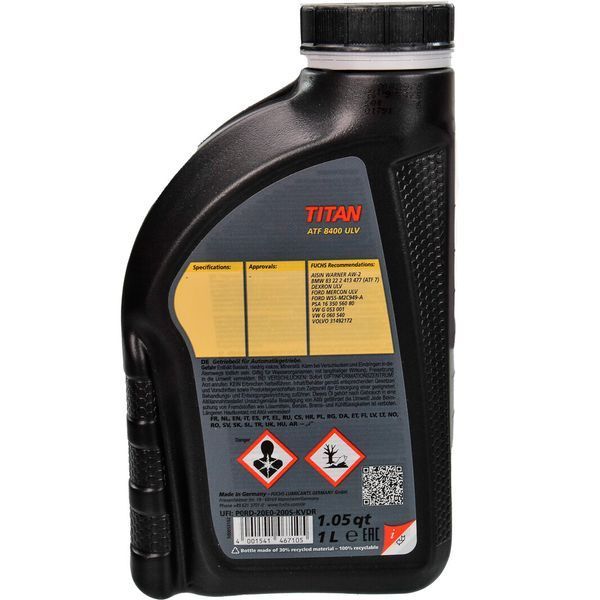 Fuchs Titan ATF 8400 ULV, 1 л (602089878) синтетична трансмісійна олива фото