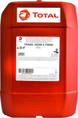 Total Gear 8 GL-4+ 75W-80, 20 л (201301) трансмиссионное масло фото