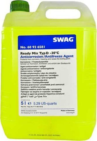 Готовый антифриз SWAG Ready Mix Typ D G11 зеленый -30 &deg;C фото