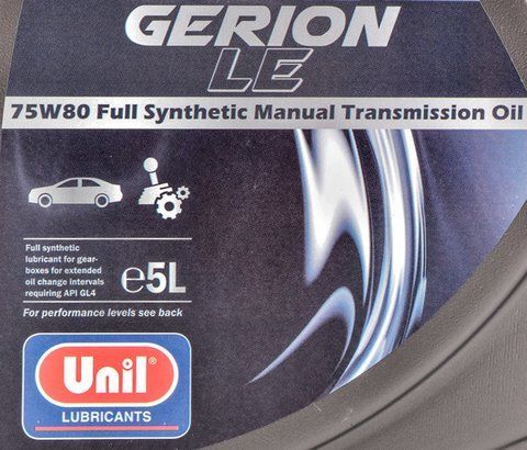 Unil Gerion LE GL-4 75W-80, 5 л (106320) синтетична трансмісійна олива фото