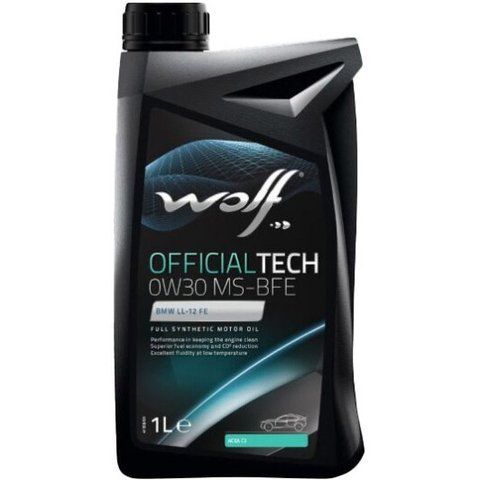 Wolf Officialtech MS-BFE 0W-30 (1 л, 5 л) моторное масло фото
