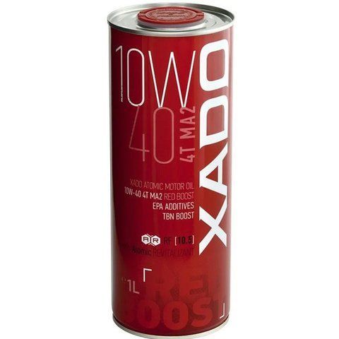 XADO Atomic Oil 10W-40 4T MA2 Red Boost, 1 л (ХА26132) моторна олива 4Т фото