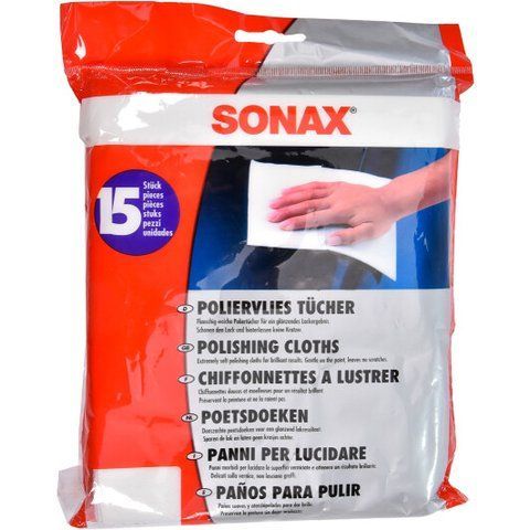 Sonax из хлопка, 15 шт (422200) салфетки фото