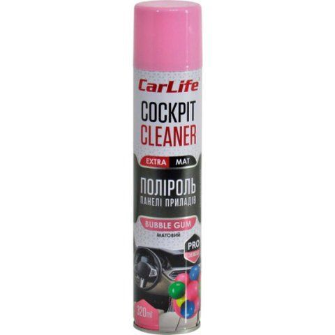 Поліроль для салону Carlife Cockpit Cleaner Extra Mat bubble gum 320 мл CF348 фото