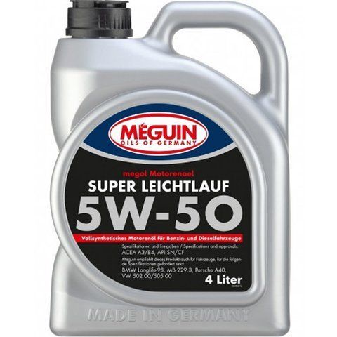 Meguin Super Leichtlauf 5W-50, 4 л (33002) моторна олива фото