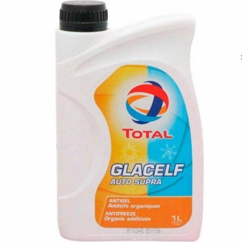Total Glacelf Auto Supra G12+ оранжевый, 1 л (172764) концентрат антифриза фото
