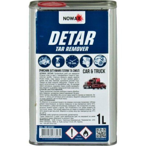 Nowax Detar Tar Remover, 1000 мл (NX01191) очищувач фото