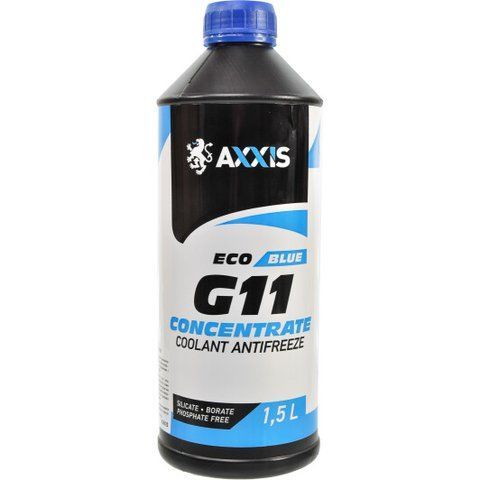 Axxis Eco G11 синий, 1,5 л концентрат антифриза фото