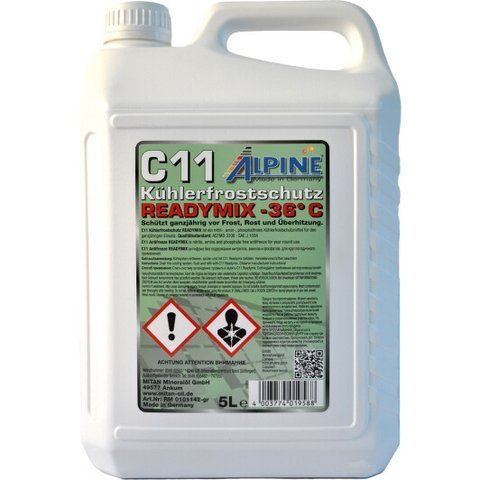 Готовий антифриз Alpine Ready Mix G11 зелений -36 &deg;C фото