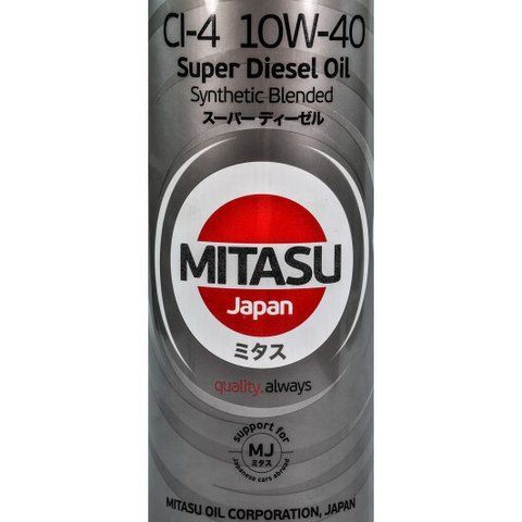 Mitasu Super LL Diesel CI-4 10W-40 1 л, (MJ-222-1) моторное масло фото