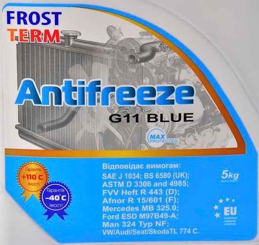 Готовый антифриз FrostTerm G11 синий -40 &deg;C фото