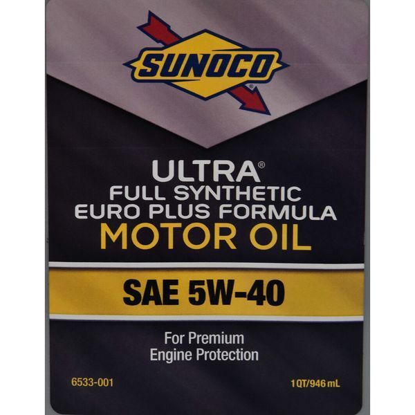 Sunoco Ultra Euro Plus 5W-40, 1 л (6533001) моторна олива фото