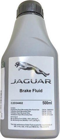 Jaguar DOT 4, 0,5 л (C2D34402) гальмівна рідина фото