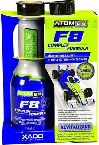 XADO Atomex F8 Complex Formula (Gasoline), 250 мл (XA40313) присадка фото