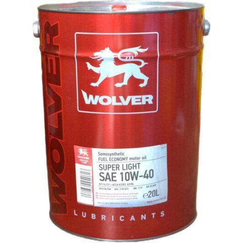 Wolver Super Light 10W-40 20 л, моторна олива фото