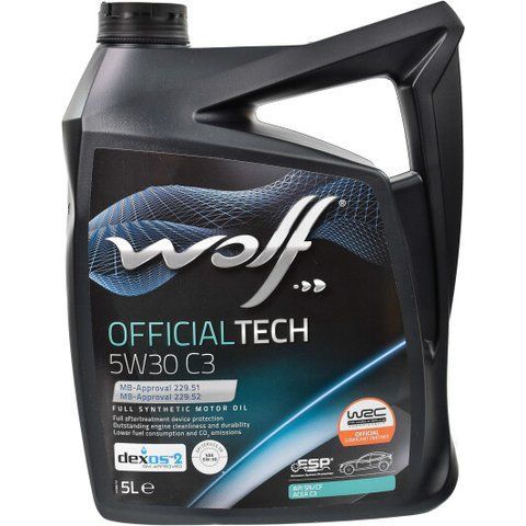 Wolf Officialtech C3 5W-30, 5 л (8308215) моторное масло фото