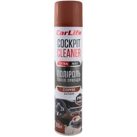Полироль для салона Carlife Cockpit Cleaner Extra Mat кофе 320 мл CF346 фото