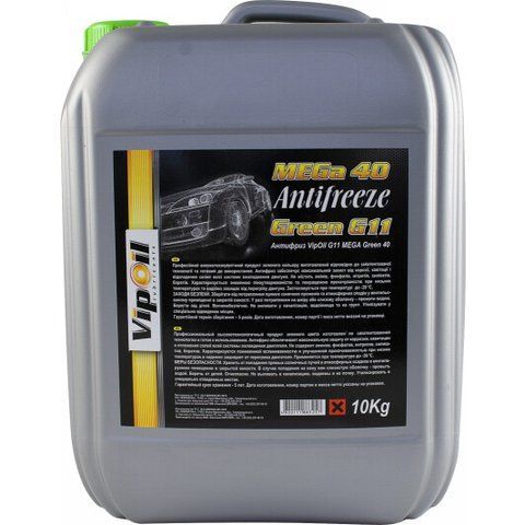 VIPOIL MEGa 40 G11 зеленый -39 &deg;C, 10 л (335799) готовый антифриз фото