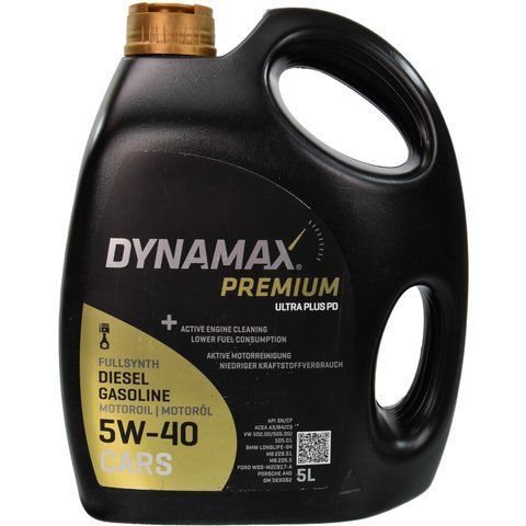 Dynamax Premium Ultra Plus PD 5W-40, 5 л (501600) моторна олива фото