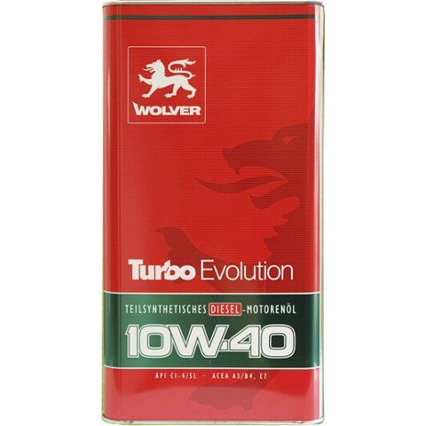Моторное масло Wolver Turbo Evolution 10W-40 фото