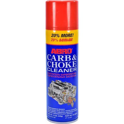 Очищувач карбюратора ABRO Carb & Choke Cleaner CC-220-R 340 мл фото