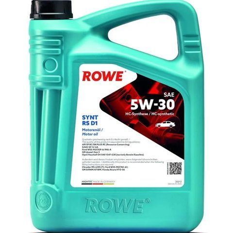 Rowe HC Synt RS D1 5W-30, 5 л (20212005099) моторное масло фото