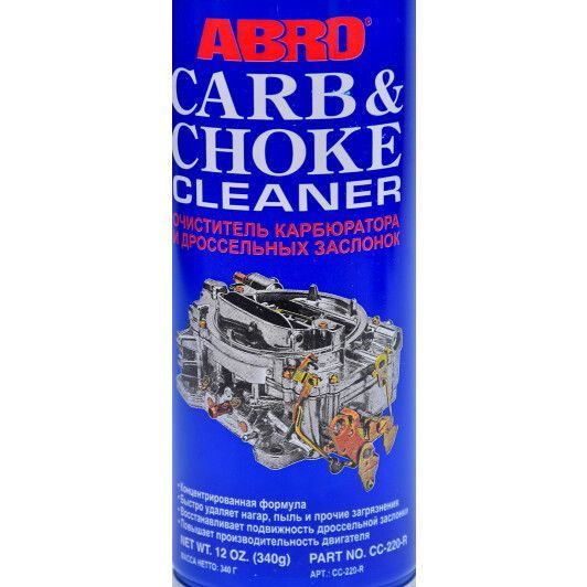 Очищувач карбюратора ABRO Carb & Choke Cleaner CC-220-R 340 мл фото