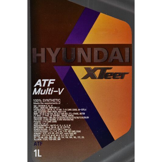 Hyundai XTeer ATF Multi-V, 1 л (1011411) синтетическое трансмиссионное масло фото