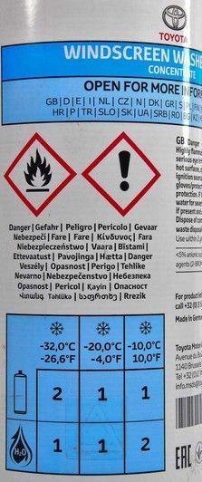 Концентрат омивача Toyota зимовий -50&deg;С 1 л (880880143) фото