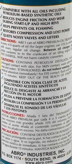 ABRO Premium Oil Treatment, 443 мл (ot511) присадка фото