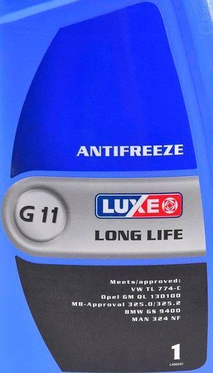 Готовый антифриз Luxe Blue Line Long Life G11 синий -40 &deg;C фото