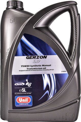 Unil Gerion LD GL-4 75W-80, 5 л (105473) синтетична трансмісійна олива фото
