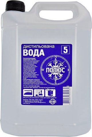 Дистиллированная вода Полюс, 5 л фото