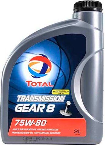 Total Gear 8 GL-4+ 75W-80, 2 л (214083) трансмиссионное масло фото