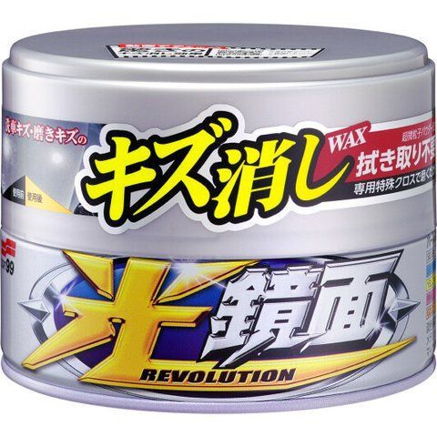 Кольоровий поліроль для кузова SOFT99 Revolution Scratch Clear Wax світлий металік та перламутр фото
