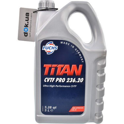 Fuchs Titan CVTF Pro 236.20, 5 л (601778155) синтетическое трансмиссионное масло фото