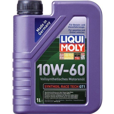 Liqui Moly Synthoil Race Tech GT1 10W-60 1 л, (1943) моторное масло фото