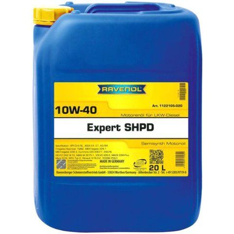 Ravenol Expert SHPD 10W-40 20 л, (1122105020) моторное масло фото