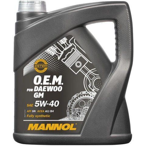 Mannol OEM For Daewoo GM 5W-40 4 л, (MN7711-4) моторна олива фото