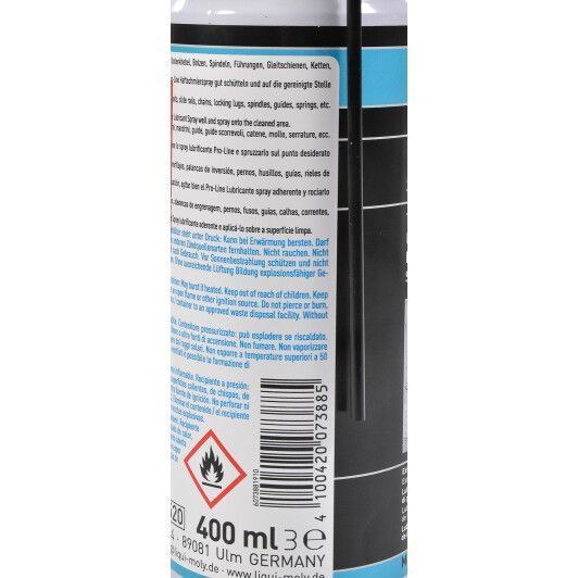 Liqui Moly Pro-Line Haftschmier Spray, 400 мл (7388) синтетическая смазка фото