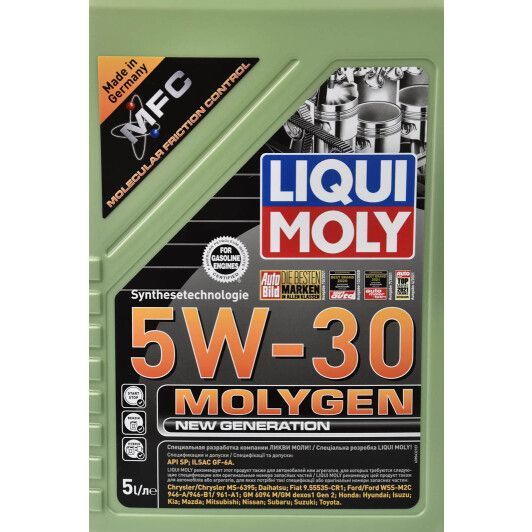 Liqui Moly Molygen New Generation 5W-30 5 л, (9043) моторное масло фото