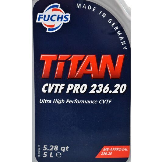 Fuchs Titan CVTF Pro 236.20, 5 л (601778155) синтетическое трансмиссионное масло фото