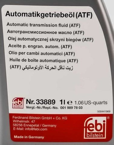 Febi MB 236.15, 1 л (33889) трансмиссионное масло фото