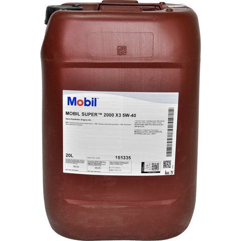 Mobil Super 2000 X3 5W-40, 20 л (155335) моторна олива фото
