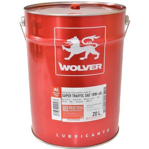 Wolver Super Traffic 10W-40 20 л, моторное масло фото