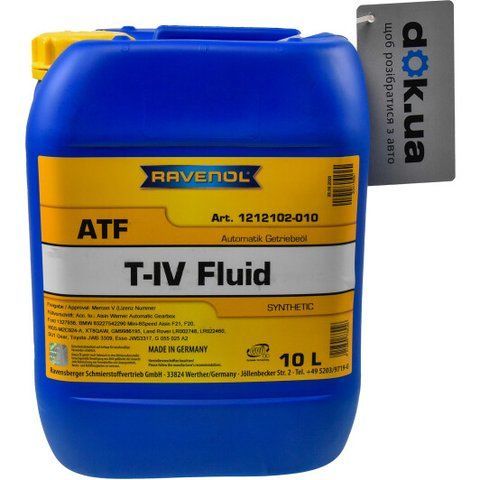 Ravenol ATF T-IV Fluid, 10 л (1212102010) трансмісійна олива фото