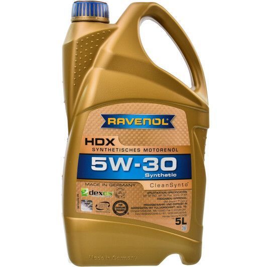 Ravenol HDX 5W-30 5 л, (1111125005) моторное масло фото