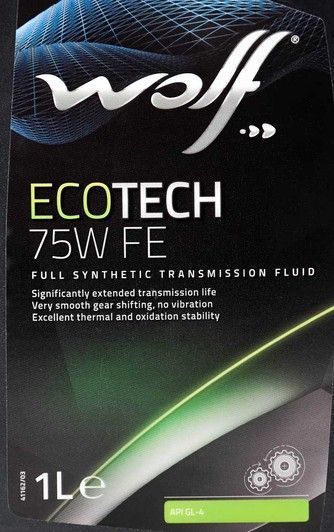 Wolf Ecotech FE GL-4 75W, 1 л (8304804) синтетическое трансмиссионное масло фото