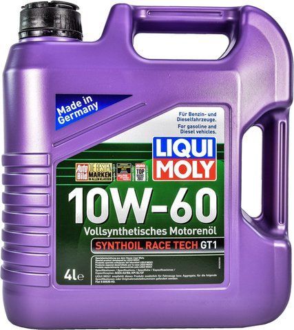 Liqui Moly Synthoil Race Tech GT1 10W-60 4 л, (7535) моторное масло фото
