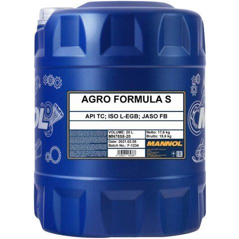Mannol Agro Formula S, 20 л (MN7858-20) моторна олива 2T фото